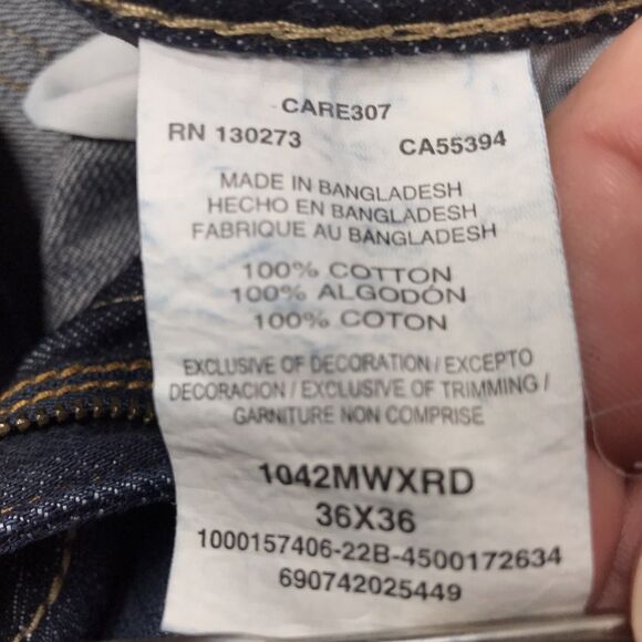 WRANGLER 20X no.42 Jeans Men 36x36 Vintage Boot Cut Western Cowboy Rodeo Dark - Picture 10 of 16